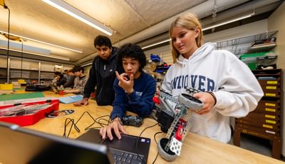 Students in the Makerspace