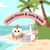 a duck and owl sitting and reading books on a beach with 'Finals & June Break Hours' written above