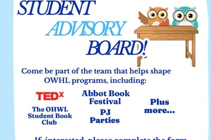 Student Advisory Board applications now open.